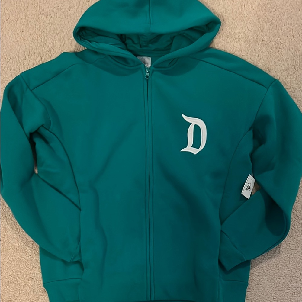 NWT Teal Zip-Up Hoodie Disneyland